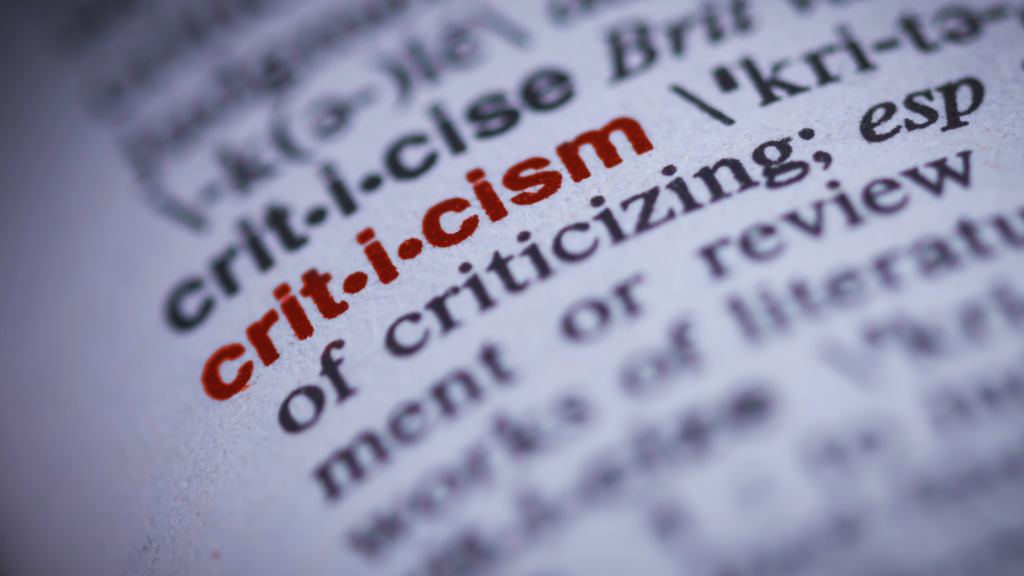 Criticist A Simple Way to Deal with Criticism - Lead Magazine